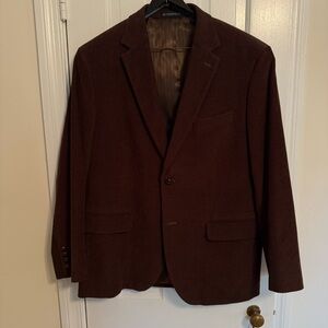 Brown Men's Corduroy Sports Coat Blazer